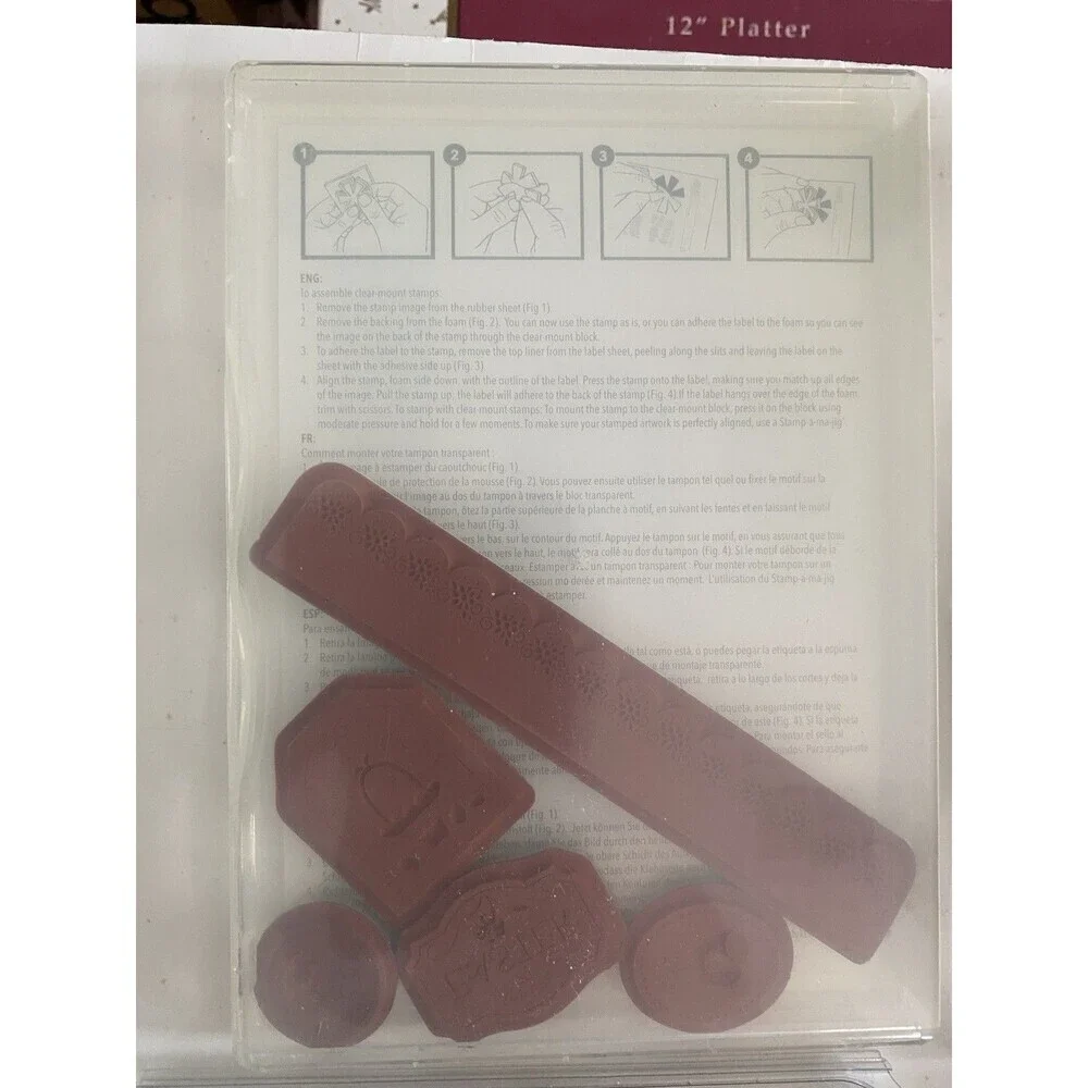 STAMPIN' UP!  MIXED lot of Discontinued Mounted Rubber Stamps Vintage 2000’s